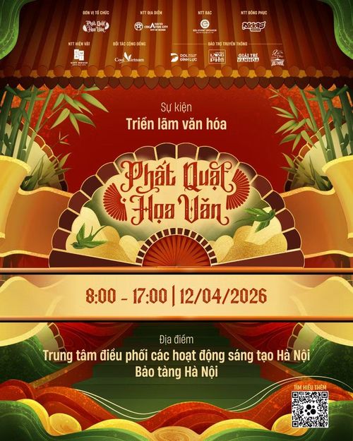 Triển lãm "Phất Quạt Họa Văn" hứa hẹn nhiều trải nghiệm thú vị. Ảnh: BTC.