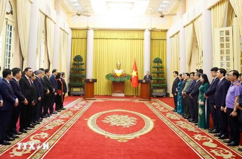 Tổng Bí thư, Chủ tịch nước Tô Lâm phát biểu chỉ đạo. (Ảnh: Thống Nhất/TTXVN)