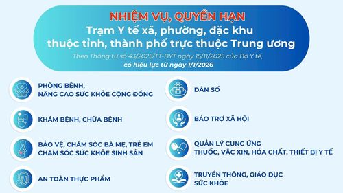 Y tế cơ sở đóng vai trò quan trọng trong bảo vệ sức khỏe cộng đồng. Đồ họa: TRÂM ANH