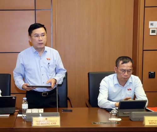  Theo ĐB Lê Hoàng Anh, Luật Thủ đô là luật riêng dành cho Thủ đô, nên cần có sự “bất đối xứng hợp lý”, nhưng không phải là đặc quyền. Ảnh: Đoàn ĐBQH tỉnh 