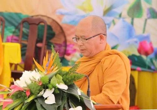 Thượng tọa Thích Giác Phổ phát biểu khai mạc