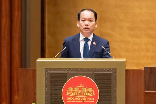 Bộ trưởng Tư pháp Hoàng Thanh Tùng. Ảnh: Media Quốc hội.