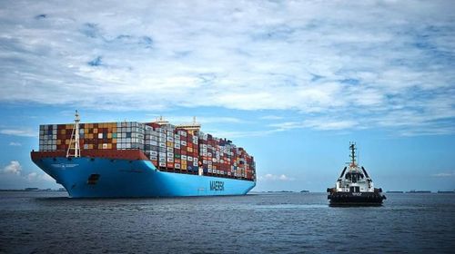 Tàu chở hàng của Tập đoàn vận tải biển Đan Mạch Maersk. Ảnh: Maersk