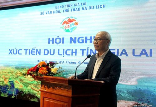 Ông Vũ Thế Bình, Chủ tịch Hiệp hội Du lịch Việt Nam phát biểu tại Hội nghị