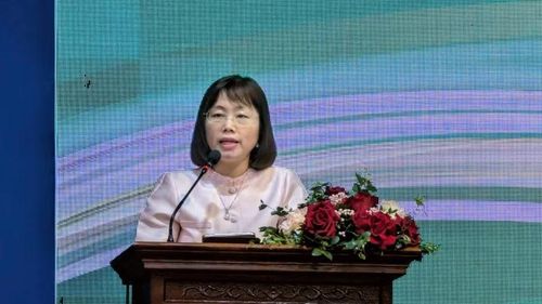 Phó Cục trưởng Cục Du lịch Quốc gia Việt Nam Nguyễn Thị Hoa Mai phát biểu.