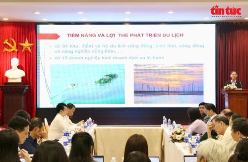 Hội nghị thu hút sự tham dự của đại diện Cục Du lịch Quốc gia Việt Nam, Hiệp hội Du lịch Việt Nam, các sở, ngành, địa phương và doanh nghiệp du lịch. Ảnh: Khánh Linh.