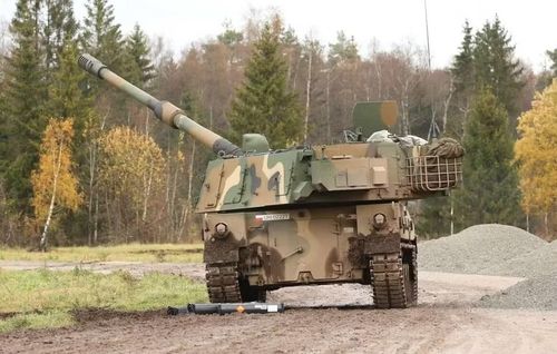 Pháo tự hành K9A1 Thunder của Ba Lan trong cuộc tập trận AKKTULI-24.