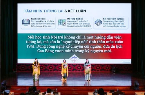Cuộc thi góp phần khơi dậy tinh thần sáng tạo, định hướng nguồn nhân lực trẻ cho phát triển du lịch Cao Bằng.