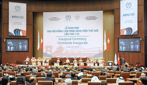 Lễ khai mạc IPU-132 tại Hà Nội năm 2015. Ảnh: TTXVN