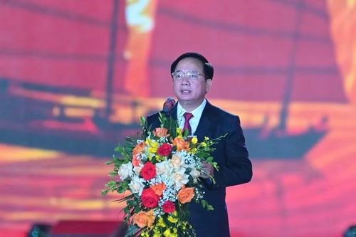 Ông Trịnh Văn Quyết, Ủy viên Bộ Chính trị, Trưởng Ban Tuyên giáo và Dân vận Trung ương phát biểu tại lễ khai mạc.