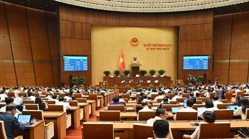Quốc hội thông qua Nghị quyết về việc ban hành một số quy định về thuế bảo vệ môi trường, thuế giá trị gia tăng, thuế tiêu thụ đặc biệt đối với xăng, dầu và nhiên liệu bay. (Ảnh: THỦY NGUYÊN)