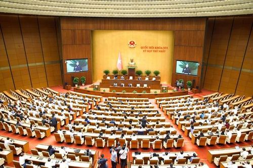 Quang cảnh phiên họp sáng 12/4 (Ảnh: Media Quốc hội).