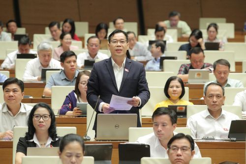 ĐBQH Đỗ Đức Hồng Hà (Hà Nội) phát biểu. Ảnh: Hồ Long