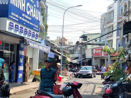 Hiện trường đang bị phong tỏa.