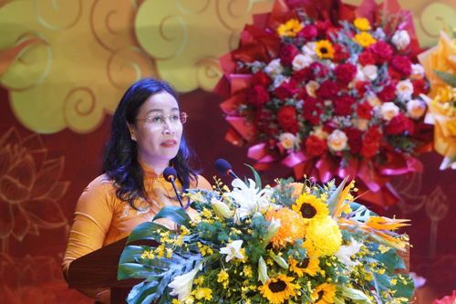 Phó Chủ tịch UBND TP Đà Nẵng Nguyễn Thị Anh Thi phát biểu tại đại hội