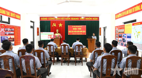 Thi thực hành tuyên truyền theo nội dung chuyên đề đã biên soạn. 