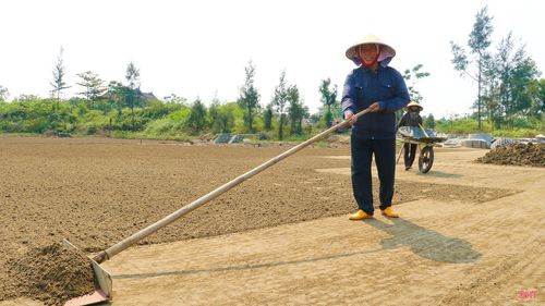 Làm muối là nghề "đổi nắng lấy bát cơm". Thiên hạ thấy nắng thì "trốn", còn tôi thấy nắng thì lại ra đồng. Đến khoảng 12 giờ trưa, thời điểm mọi người tìm những vị trí mát mẻ để nghỉ ngơi, vợ chồng tôi lại ra đồng để đưa đất đã phơi trước đó vào chạt lọc.