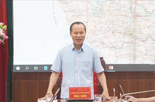 Phó Chủ tịch UBND tỉnh Bắc Ninh Mai Sơn phát biểu.