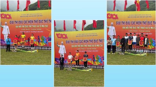 Học sinh Trường THPT Số 1 Si Ma Cai đạt nhiều giải cao tại Đại hội Thể dục thể thao xã Si Ma Cai lần thứ I, năm 2026.