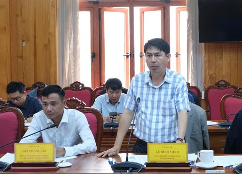 Lãnh đạo Sở Tài chính nêu báo cáo tình hình triển khai
