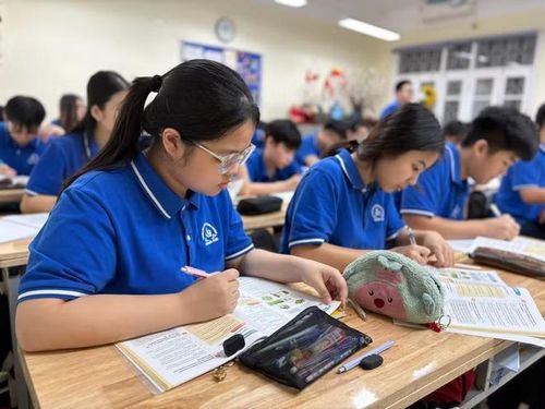 Học sinh Hà Nội ôn thi vào lớp 10. (Ảnh: Phạm Mai/Vietnam+)