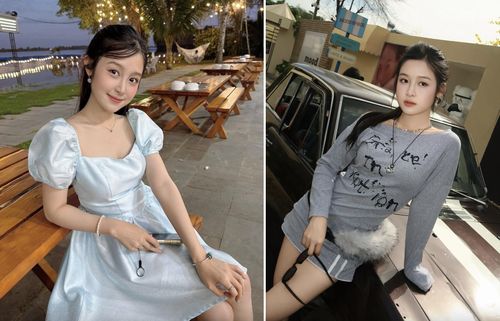 Sắc vóc đời thường gây chú ý của nữ diễn viên sinh năm 2008.