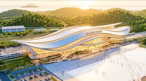 Điểm cuối là ga Hạ Long, nằm trong khu Công viên rừng Globe Hạ Long, Vinhomes Global Gate Hạ Long.