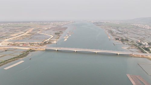 Toàn cảnh Di tích lịch sử quốc gia đặc biệt bến phà Gianh I và II ở đôi bờ sông Gianh.