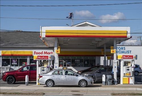 Một trạm xăng ở Virginia, Mỹ. Ảnh: AFP/TTXVN