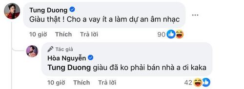 Bình luận của Hòa Minzy và Tùng Dương khiến cộng đồng mạng "dậy sóng".