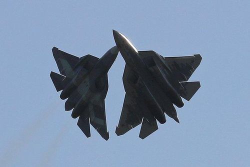 Máy bay chiến đấu Su-57E. Ảnh: TASS