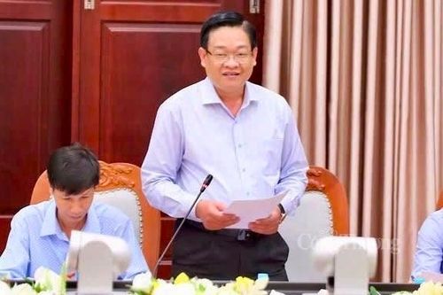 Ông Phạm Phước Trãi - Phó Giám đốc Sở Công Thương Vĩnh Long, phát biểu tại buổi làm việc.