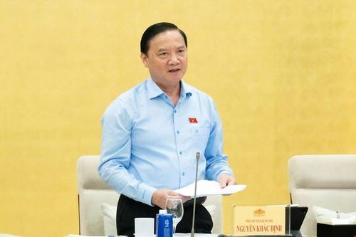 Phó Chủ tịch Quốc hội Nguyễn Khắc Định kết luận phiên họp. Ảnh: quochoi.vn