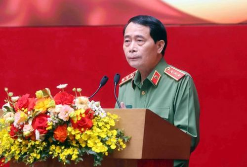 Thứ trưởng Lê Quốc Hùng phát biểu khai mạc Ngày Sách và Văn hóa đọc Việt Nam trong CAND năm 2026.