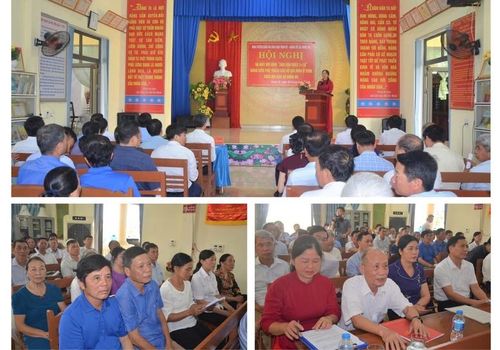 Hội nghị ra mắt mô hình dân vận khéo "1 +10" tại xã Hưng Hà (Hưng Yên) - Ảnh: Hưng Hà