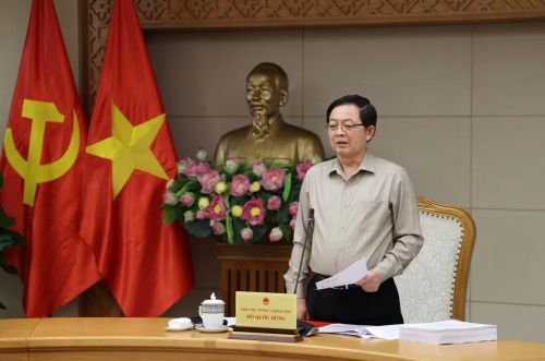 Phó Thủ tướng Hồ Quốc Dũng chủ trì cuộc làm việc với Bộ Khoa học và Công nghệ, Bộ Nông nghiệp và Môi trường, Bộ Dân tộc và Tôn giáo về cắt giảm, đơn giản hóa thủ tục hành chính, điều kiện kinh doanh. (Ảnh: VGP/Gia Huy)