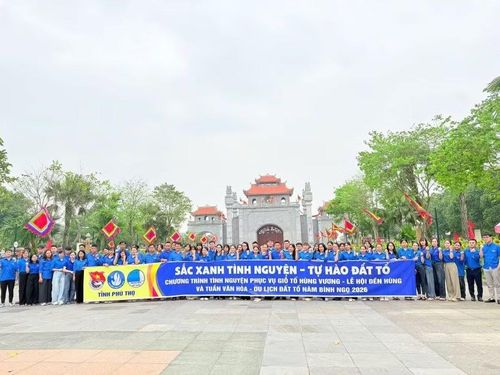 Hơn 5.000 lượt đoàn viên, thanh niên sẽ tham gia phục vụ Lễ hội Đền Hùng 2026.