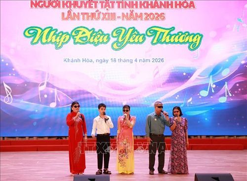 Cung Văn hóa thiếu nhi tỉnh tổ chức Liên hoan văn nghệ người khuyết tật tỉnh Khánh Hòa lần thứ 13 năm 2026 với chủ đề “Nhịp điệu yêu thương” nhân Ngày Người khuyết tật Việt Nam 18/4.