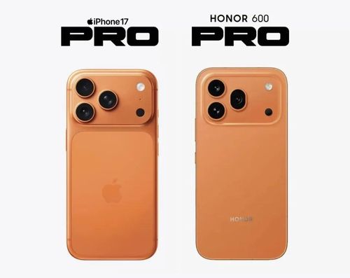  Honor 600 Pro và iPhone 17 Pro. 