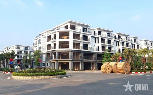 Dự án Khu đô thị Palm Manor-GP.Invest, phường Việt Trì, tỉnh Phú Thọ đang trong giai đoạn hoàn thiện. Ảnh: HỒNG SÁNG 