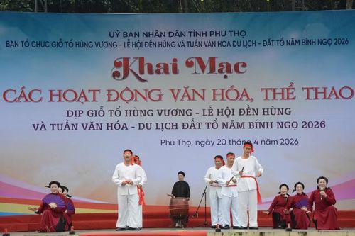 Một tiết mục được biểu diễn tại lễ khai mạc.