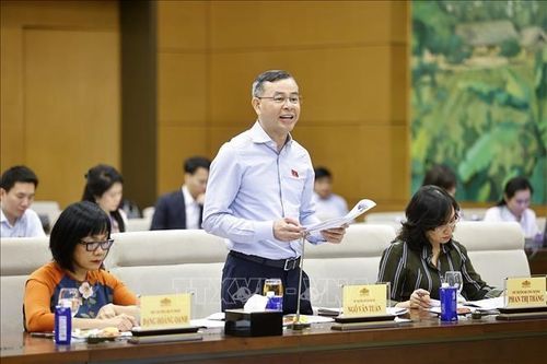 Bộ trưởng Tài chính Ngô Văn Tuấn phát biểu. Ảnh: TTXVN.