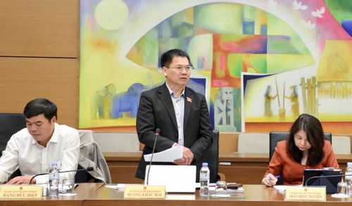 ĐBQH Dương Khắc Mai (Lâm Đồng) phát biểu.