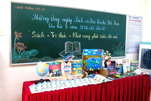 Phường Yên Sở luôn quan tâm phát triển văn hóa đọc. Ảnh: Linh Hoàng