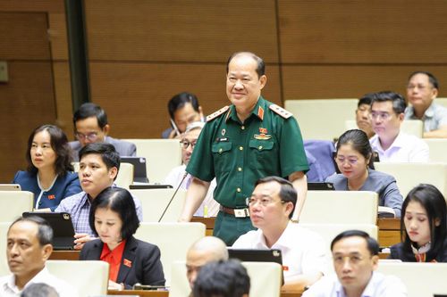 Đại biểu Bế Xuân Trường đoàn Cao Bằng phát biểu.