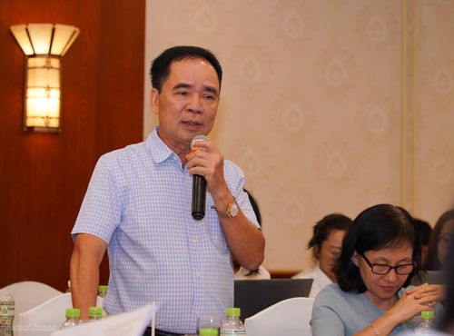 TS Nguyễn Quốc Thập - Chủ tịch Hội Dầu khí Việt Nam đóng góp ý kiến tại hội nghị, trong đó nhấn mạnh sự quan tâm đặc biệt đến CCS trong hoạt động dầu khí và điện gió ngoài khơi.