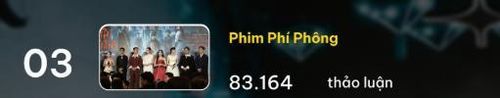 Phim Phí Phông là bộ phim điện ảnh duy nhất nằm trong top thịnh hành từ ngày 13/4-19/4 (Ảnh: Chụp màn hình Socialite).