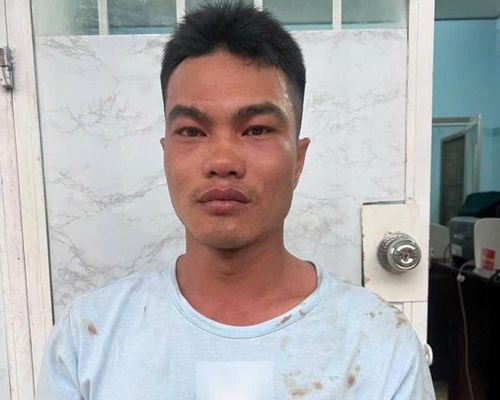 Bùi Đặng Châu sau khi bị bắt giữ. Ảnh: CAKH.