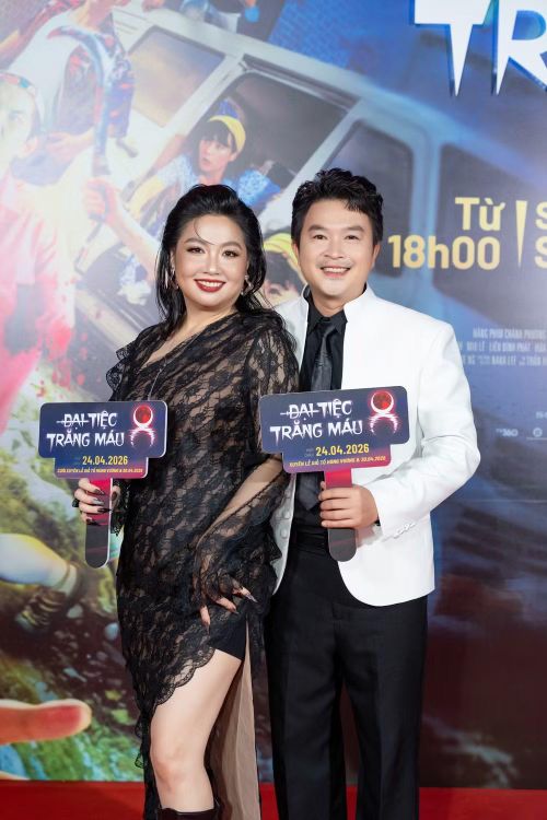 Vợ chồng diễn viên Lê Khánh -Tuấn Khải cùng tham gia diễn xuất trong "Đại tiệc trăng máu 8"