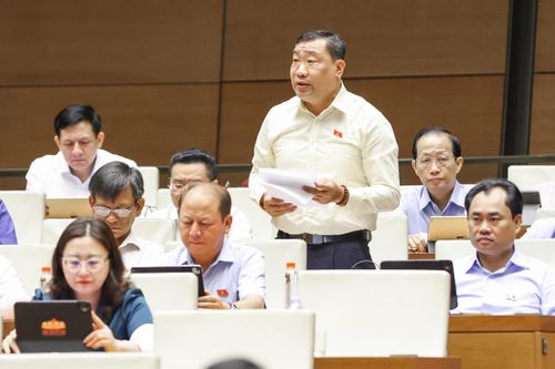 Đại biểu Thạch Phước Bình, đoàn Vĩnh Long phát biểu